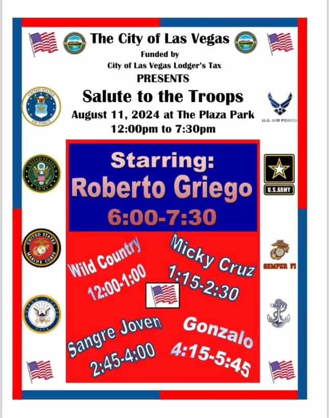 salute to troops event in las vegas nm